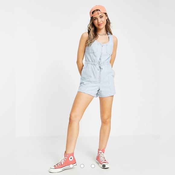 ASOS Denim Romper - Picture 2 of 3